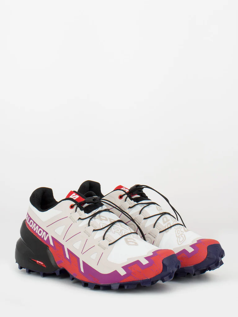 salomon speedcross 6 w white sparkling grape fiery red - 2